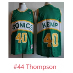 Men Seattle SuperSonics Thompson Mitchell Ness Jersey Green