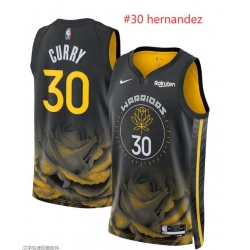 Men Warriors 30 hernandez Stitched Jersey