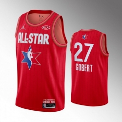 Jazz 27 Rudy Gobert Red 2020 NBA All Star Jordan Brand Swingman Jersey