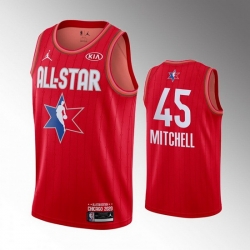 Jazz 45 Donovan Mitchell Red 2020 NBA All Star Jordan Brand Swingman Jersey