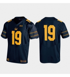 Men California Golden Bears 19 Navy Replica Jersey