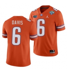 Florida Gators Shawn Davis Orange 2020 Cotton Bowl Classic College Football Jersey