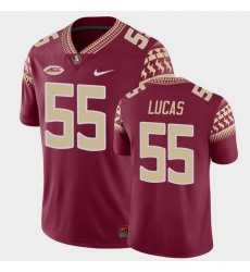 Men Florida State Seminoles Dontae Lucas Game Garnet College Football Jersey