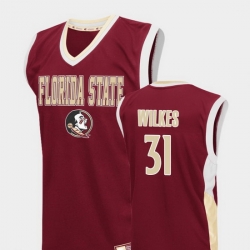 Men Florida State Seminoles Wyatt Wilkes Red Fadeaway College Basketball Jersey