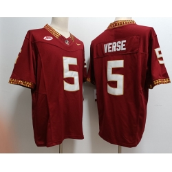 Men Women Youth Florida State Seminoles #5 Jared Verse Red 2023 F U S E Stitched Limited NCAA Jersey