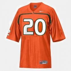 Men Miami Hurricanes Ed Reed College Football Orange Jersey