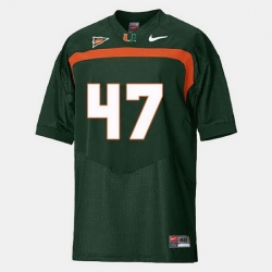 Men Miami Hurricanes Michael Irvin College Football Green Jersey