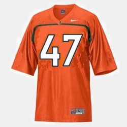 Men Miami Hurricanes Michael Irvin College Football Orange Jersey