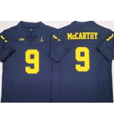 Men Michigan Wolverines #9 JJ McCarthy Navy Stitched NCAA Jersey Men Michigan Wolverines #9 JJ McCarthy Navy Stitched NCAA Jersey