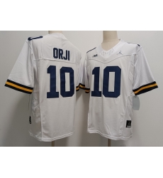 Men Michigan Wolverines Alex Orji #10  White F U S E Stitched Jersey