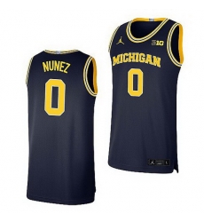 Michigan Wolverines Adrien Nunez Navy Limited Basketball Jersey