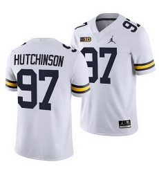 Michigan Wolverines Aidan Hutchinson White College Football Men Jersey