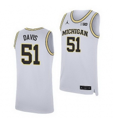 Michigan Wolverines Austin Davis White Replica Jersey