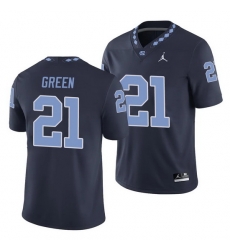 North Carolina Tar Heels Elijah Green Navy College Football Men'S Jersey