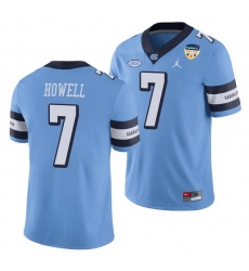 North Carolina Tar Heels Sam Howell Carolina Blue 2021 Orange Bowl Game Jersey