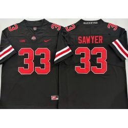 Men Ohio State Buckeyes #33 Jack Sawyer Black Stitched NCAA Jersey