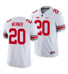 Ohio State Buckeyes Pete Werner White Game Men'S Jersey