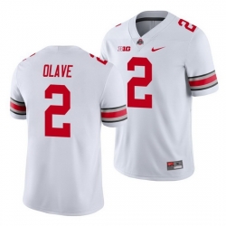 Youth Ohio State Buckeyes Chris Olave Scarlet White Game Jersey