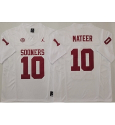 Men Oklahoma Sooners White #10 John MATEER Stitched F U S E NCAA Jersey Men Oklahoma Sooners White #10 John MATEER Stitched F U S E NCAA Jersey
