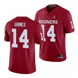 Oklahoma Sooners Reggie Grimes Crimson Limited Men'S Jersey