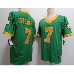 Men Oregon Ducks 7 Evan Stewart Green 2024 F U S E  Stitched Jersey