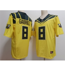 Men Oregon Ducks 8 Dillon Gabriel Yellow 2024 F U S E Stitched Jersey Men Oregon Ducks 8 Dillon Gabriel Yellow 2024 F U S E Stitched Jersey
