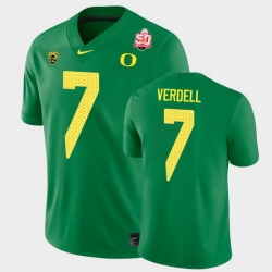 Men Oregon Ducks Cj Verdell 2021 Fiesta Bowl Green Game Jersey 0A