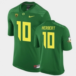 Youth Oregon Ducks Justin Herbert #10 Green Game Football Jersey