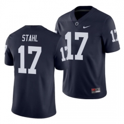 penn state nittany lions mason stahl navy college football men's jersey