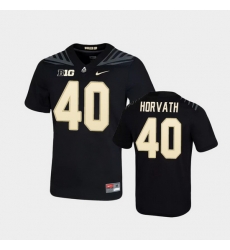 Men Purdue Boilermakers Zander Horvath Game Football Black Jersey