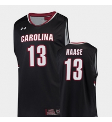 Men South Carolina Gamecocks Felipe Haase Black Replica College Basketball Jersey