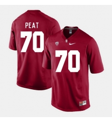 Men Stanford Cardinal Andrus Peat College Football Cardinal Jersey