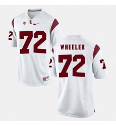 Men Usc Trojans Chad Wheeler Pac 12 Game White Jersey