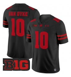 Men Youth Wisconsin Badgers 10 Tyler Van Dyke Black 2024 Vapor Limited Jersey All Stitched Men Youth Wisconsin Badgers 10 Tyler Van Dyke Black 2024 Vapor Limited Jersey All Stitched