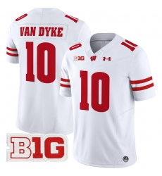 Men Youth Wisconsin Badgers 10 Tyler Van Dyke White 2024 Vapor Limited Jersey All Stitched Men Youth Wisconsin Badgers 10 Tyler Van Dyke White 2024 Vapor Limited Jersey All Stitched