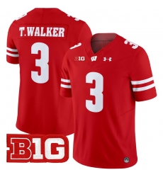 Men Youth Wisconsin Badgers 3 Tawee Walker Red 2024 Vapor Limited Jersey All Stitched Men Youth Wisconsin Badgers 3 Tawee Walker Red 2024 Vapor Limited Jersey All Stitched
