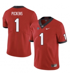 Men #1 George Pickens Georgia Bulldogs College Football Jerseys Sale-Red