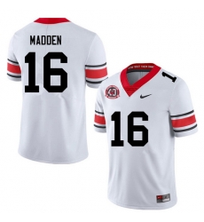 Men #16 C.J. Madden Georgia Bulldogs College Football Jerseys Sale-40th Anniversary