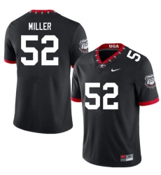 Men #52 Christen Miller Georgia Bulldogs College Football Jerseys Sale-100th Anniversary