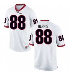 Men Georgia Bulldogs #88 Jackson Harris College Football Jerseys-White