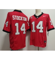 Men Georgia Bulldogs Nike Gunner Stockton #14 Red Home NCAA Football Men Georgia Bulldogs Nike Gunner Stockton #14 Red Home NCAA Football