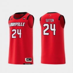 Men Louisville Cardinals Dwayne Sutton Red Replica College Basketball Jersey