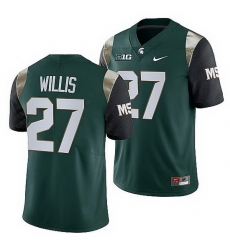 Michigan State Spartans Khari Willis Green College Football Men Jersey