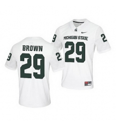 Michigan State Spartans Shakur Brown White Untouchable Men'S Jersey