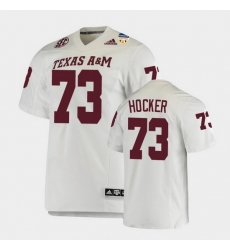 Men Texas A&M Aggies Jared Hocker 2021 Orange Bowl College Football White Jersey