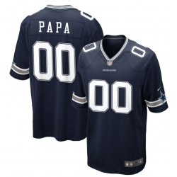 Cowboys PAPA #00 Blue Stitched Jersey