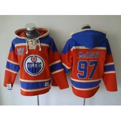 Men Edmonton Oilers 97 Connor McDavid Stitched Hoody