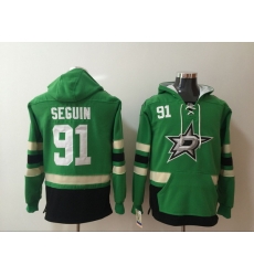 Men's Dallas Stars #91 Tyler Seguin Stitched Hoody