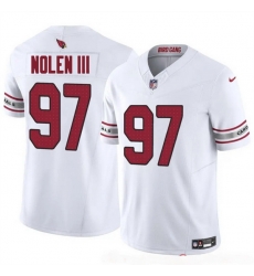 Youth Arizona Cardinals 97 Walter Nolen III White 2025 Draft F U S E Vapor Untouchable Limited Stitched Football Jersey