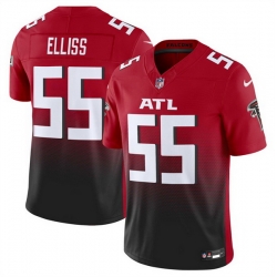 Men Atlanta Falcons 55 Kaden Elliss Red Black 2025 F U S E Vapor Untouchable Limited Stitched Football Jersey